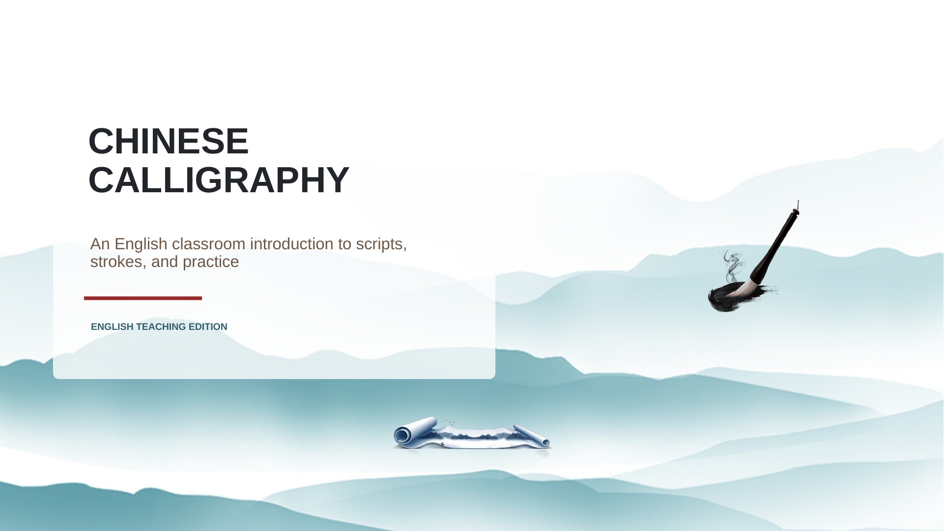 Chinese Calligraphy PPT cover